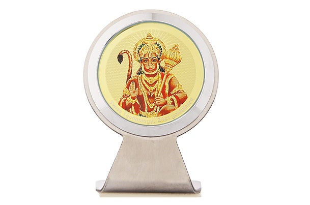 Dashboard Frame - Hanuman (Metallic) 24k Gold Plated