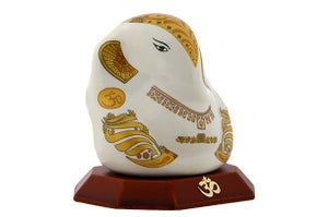 God Idol - Ganesha (Ceramic) | White