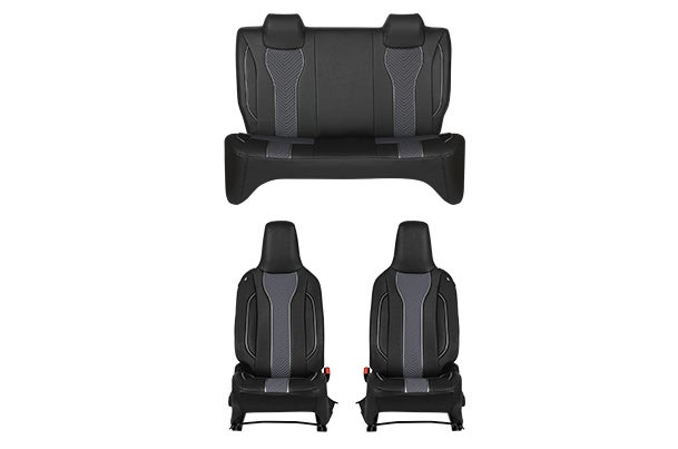 Seat Cover Premium Silver Lining Highlight | Alto K10 CNG (L/V/V+)