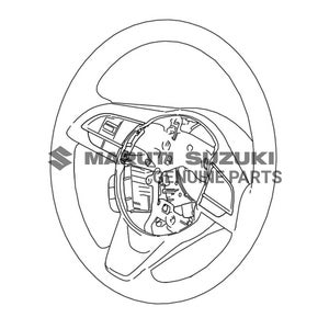 WHEEL S/ASSEMBLY_STRG (BLACK/CHROME)