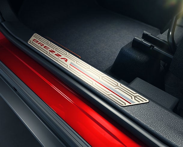 Protective Door Sill Guard - Plastic Etch | New Brezza (All Variants)