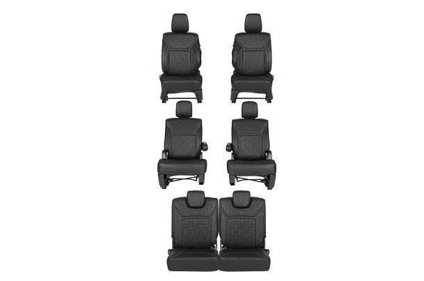 Seat Cover Triumph Finish Black Highlight | XL6 (Zeta Variant)