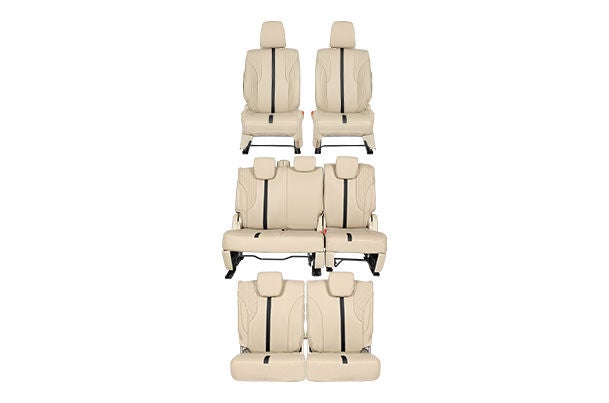 Seat Cover Luxe Black Tread Highlight | Ertiga (All Variant)