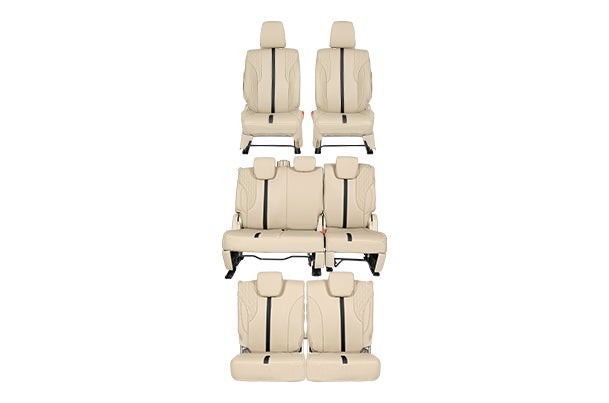 Seat Cover Luxe Black Tread Highlight | Ertiga (All Variant)