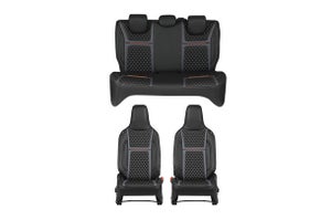 Seat Cover Orange Lining Bevel Finish  | Alto K10