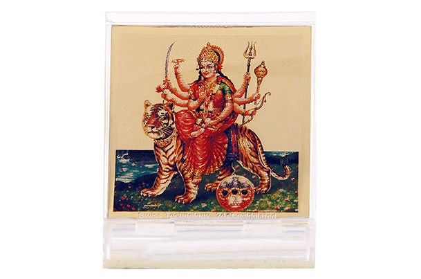 Dashboard Frame Durga Acrylic 24k Gold Plated