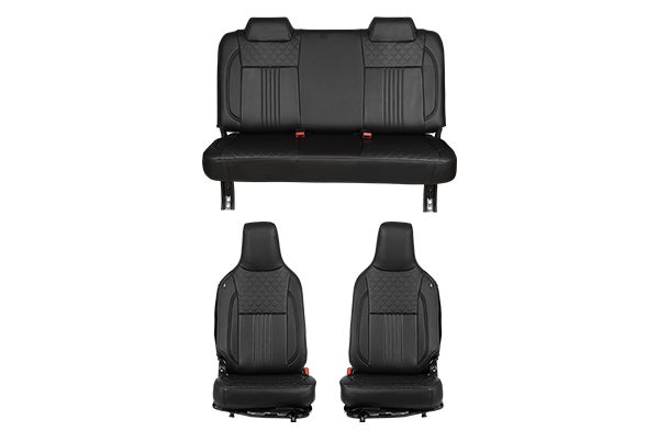 Seat Cover Night Cross Black Lining Finish | EECO (6 Seater)