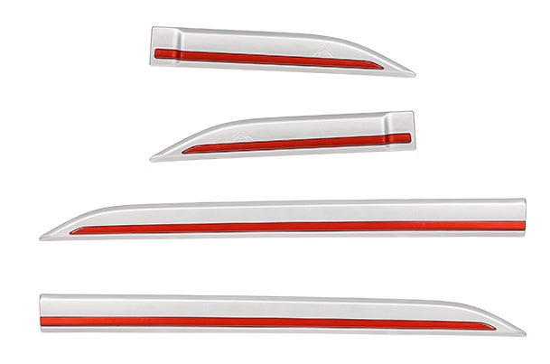 Body Side Moulding - Silver Finish with Red Insert | New Brezza (All Variants)