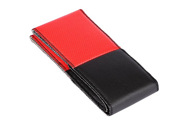 Steering Wheel Cover (Black & Red)