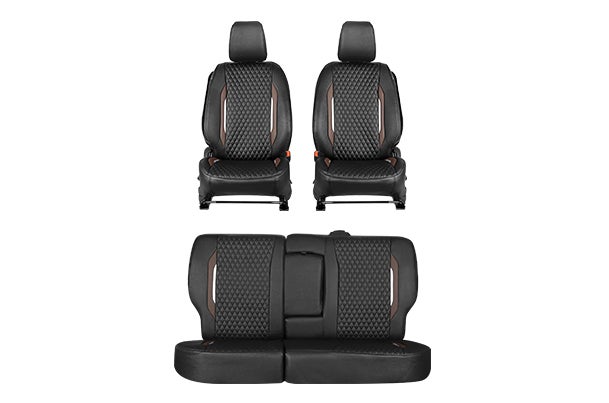Buy Seat Cover Premium Brown Finish Prism| Brezza (L Variant