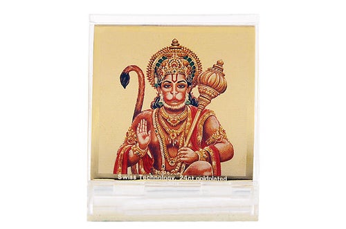 Dashboard Frame Hanuman Acrylic 24k Gold Plated