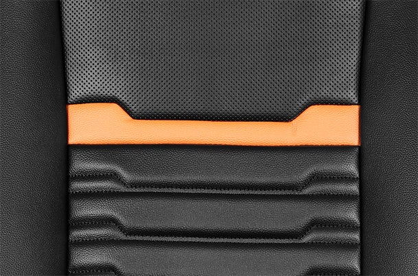 Seat Cover Sunset Orange Grooves Finish | Alto K10