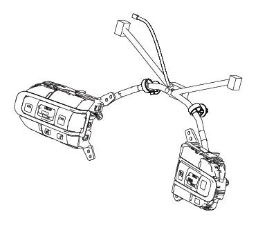 SWITCH ASSEMBLYSTEERING (BLACK/CHROME)