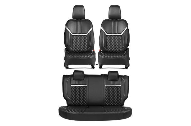 Bold Glamour Silver Highlight Seat Cover | New Swift (V/ L Variant)
