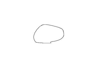 COVERMIRROR VISOR LEFT HAND SIDE (BLACK)