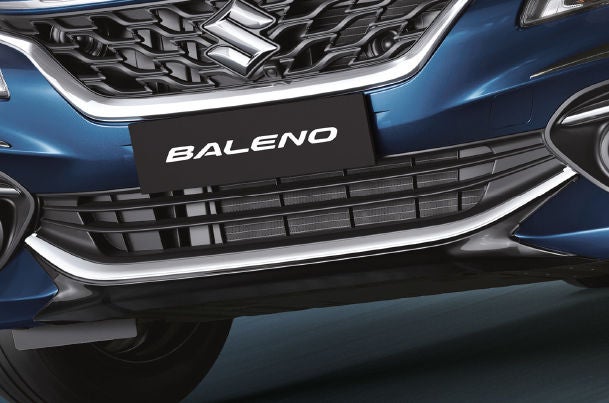 Front Underbody Spoiler (Grey Insert + Midnight Black) | New Baleno