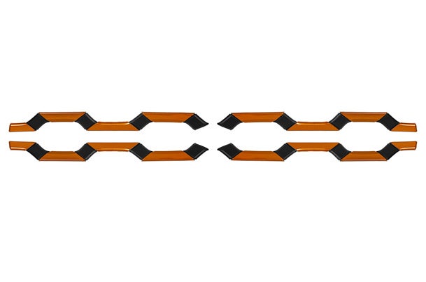 Front Grille Garnish (Orange & Black) | Wagon R