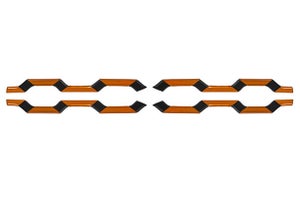 Front Grille Garnish (Orange & Black) | Wagon R
