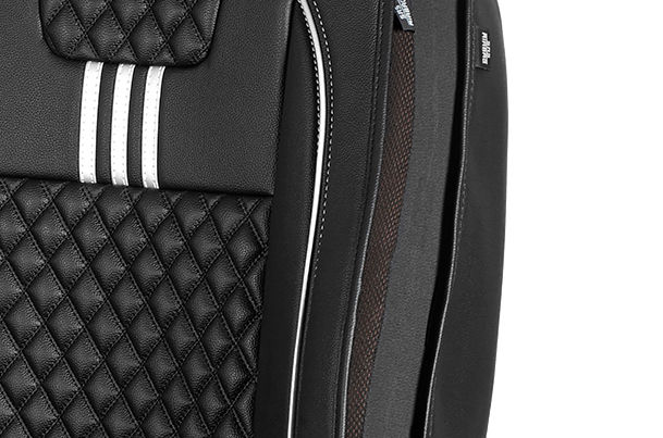 Buy Seat Cover Triad Lining Silver Finish| Brezza (Z+/Z/V Variant