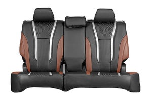 Seat Cover Lightning Cross Silver Finish | e VITARA (Zeta, Delta)