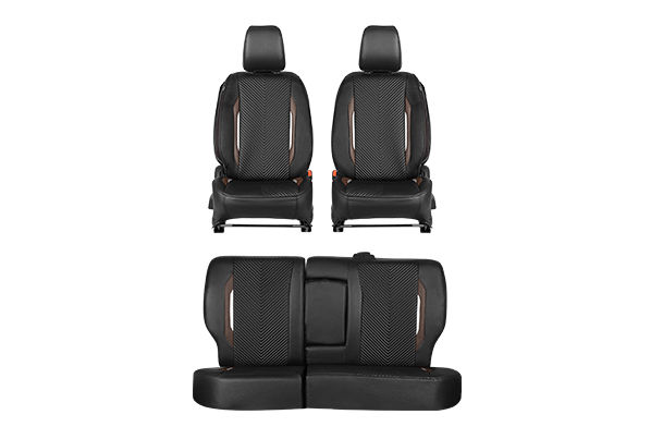 Buy Seat Cover Urban Drift Brown Highlight| Brezza (L Variant