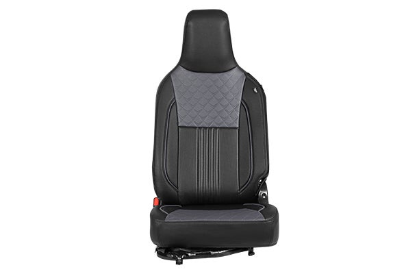 Seat Cover Grey Cross Black Lining Finish | EECO (6 Seater)