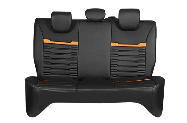 Seat Cover Sunset Orange Grooves Finish | Alto K10