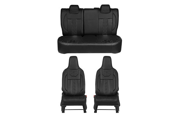 Seat Cover 3D Black Emboss Finish |WagonR (V/Z/Z+)