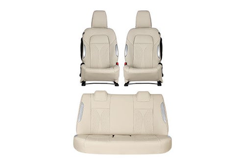 Seat Cover Luxe Silver Waveflow Finish | New Dzire (L Variant)