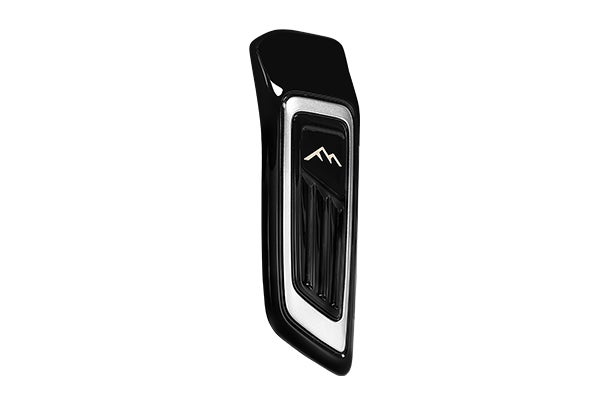 Front Door Garnish - Gloss Black & Premium Silver | Brezza