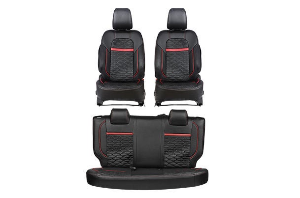 Red Arcade Highlight Seat Cover | New Swift (V/ L Variant)