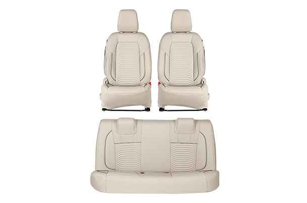 Seat Cover Premium Bevel Silver Highlight | New Dzire (L Variant)