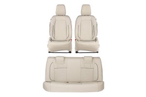 Seat Cover Premium Bevel Silver Highlight | New Dzire (L Variant)