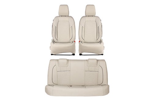 Seat Cover Premium Bevel Silver Highlight | New Dzire (L Variant)