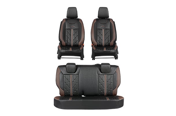 Premium Expedition Brown Finish Seat Cover | Brezza (V Variant)