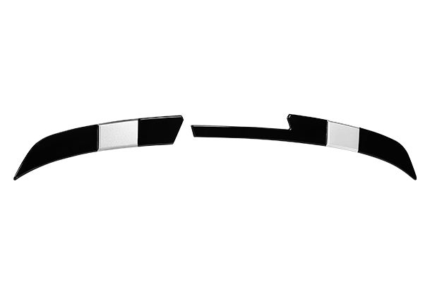 Rear Upper Spoiler Extender - Gloss Black & Premium Silver Finish | Brezza