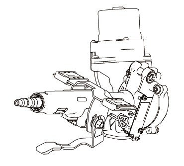 SHAFT ASSEMBLY STEERING COLUMN UPPER WITH MOTOR