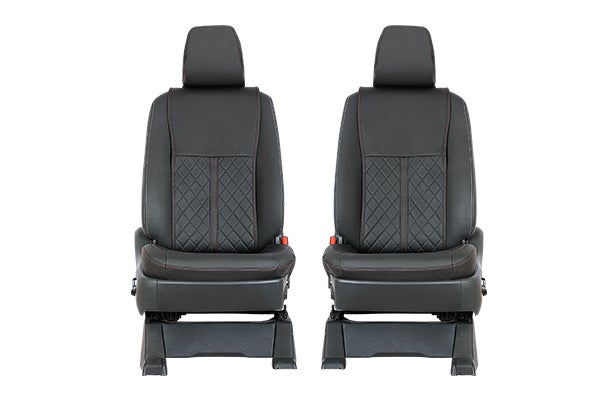 Buy Diamond Cityscape Red Lining Finish Seat Cover (8S) - INVICTO