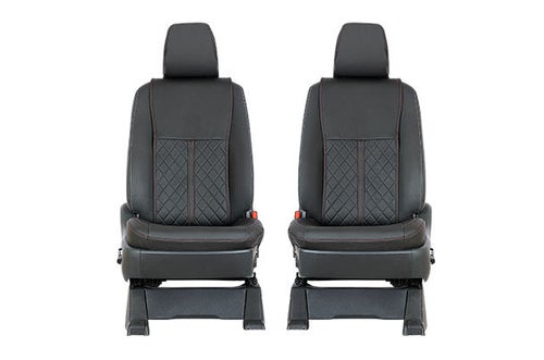 Diamond Cityscape Red Lining Finish Seat Cover (8S) - INVICTO (Zeta+)