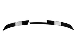 Rear Upper Spoiler Extender - Black + Silver | New  Brezza (All Variants)