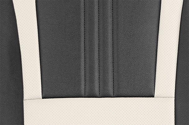 Seat Cover Triad Black Lining Beige Finish | EECO (6 Seater)