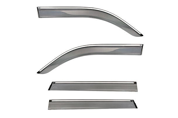 Door Visor - Stainless Steel Insert | New Brezza (All Variants)