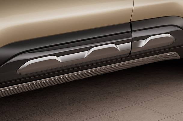 Door Cladding - Dark Grey & Premium Silver Finish | Brezza