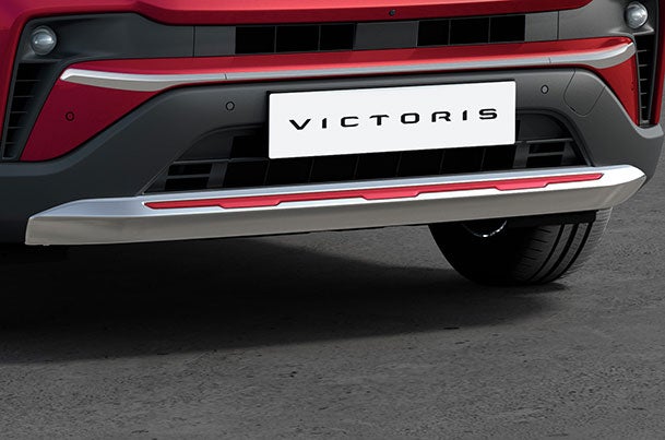 Front Skid Plate - Splendid Silver & Sizzling Red | Victoris