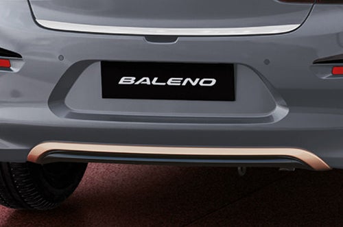 Rear Skid Plate (Bluish Black + Copper Insert) | New Baleno