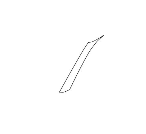 TAPEFRONT PILLAR UPPER LEFT HAND SIDE (BLACK)