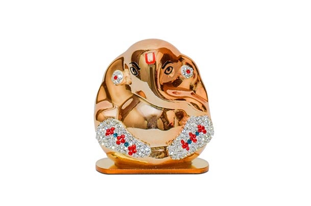 God Idol - Ganesha with Swarovski | Golden