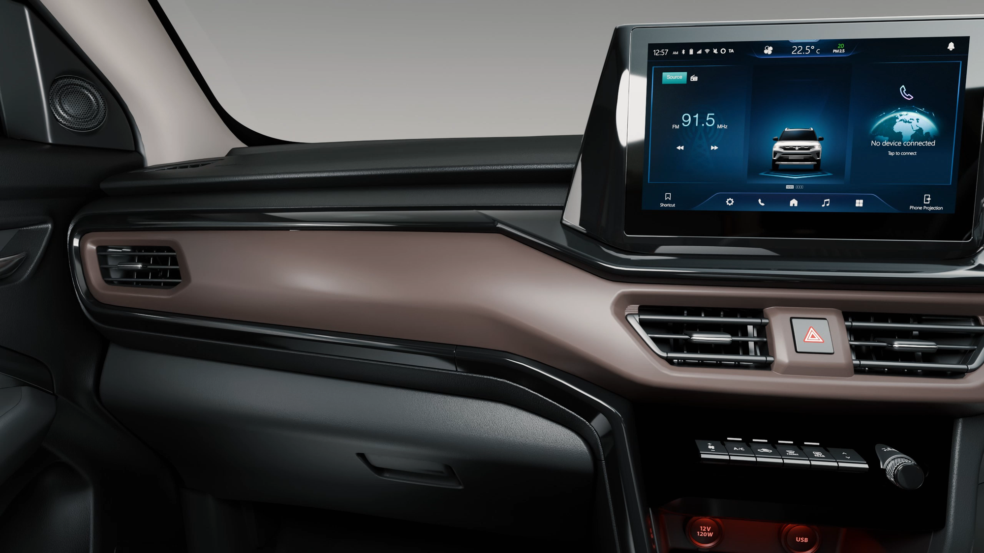 Dark Brown & Black Interior