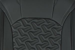 Crystal Cross Black Finish Sleeve Seat Cover | Fronx
