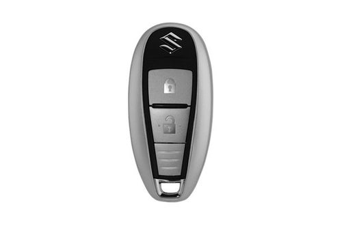Key Cover - Oval Smart Key (Silver)